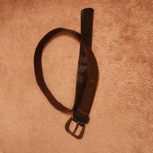 Brown Leather Vintage Belt